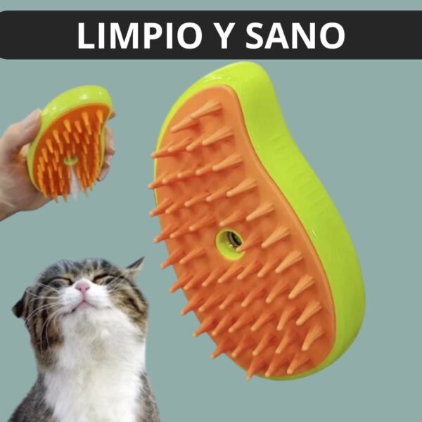 Cepillo Automático Gatos Vapor 3 en 1