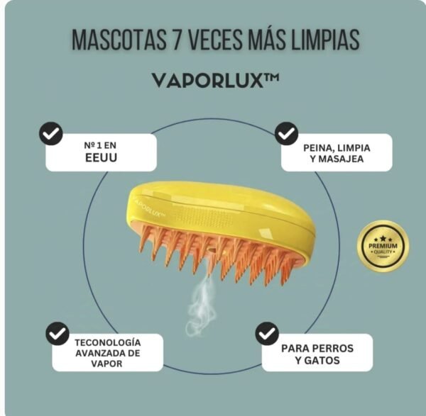 Cepillo Automático Gatos Vapor 3 en 1 - Imagen 4