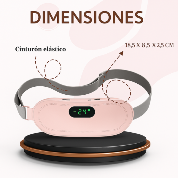 Cinturón Dolor Menstrual Termico Masajes - Imagen 3