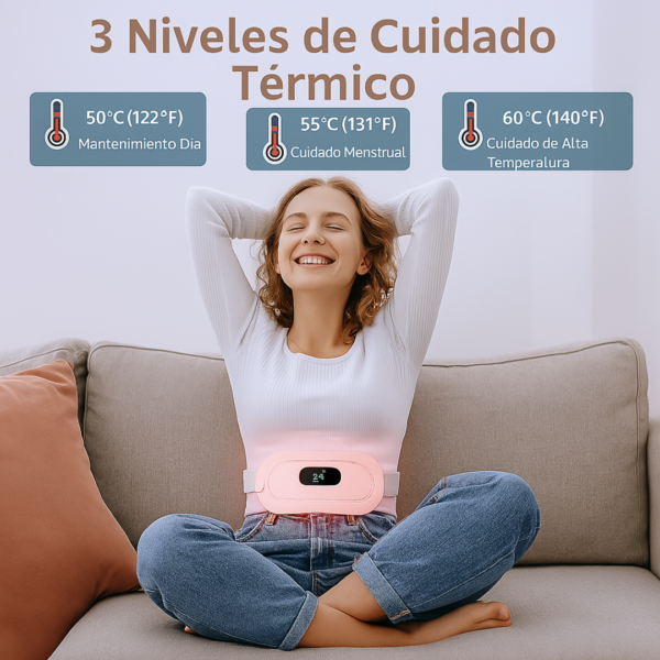 Cinturón Dolor Menstrual Termico Masajes - Imagen 2
