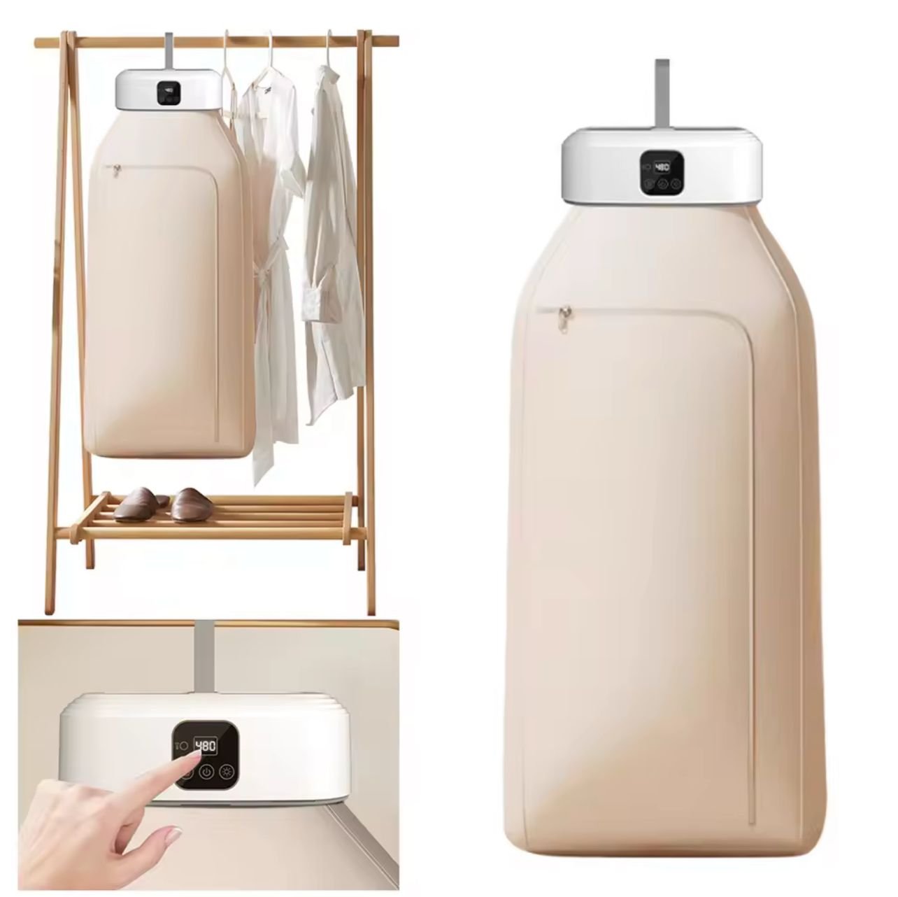 Secadora de Ropa Portátil Eléctrica 600W con Luz UV | Seca en Minutos